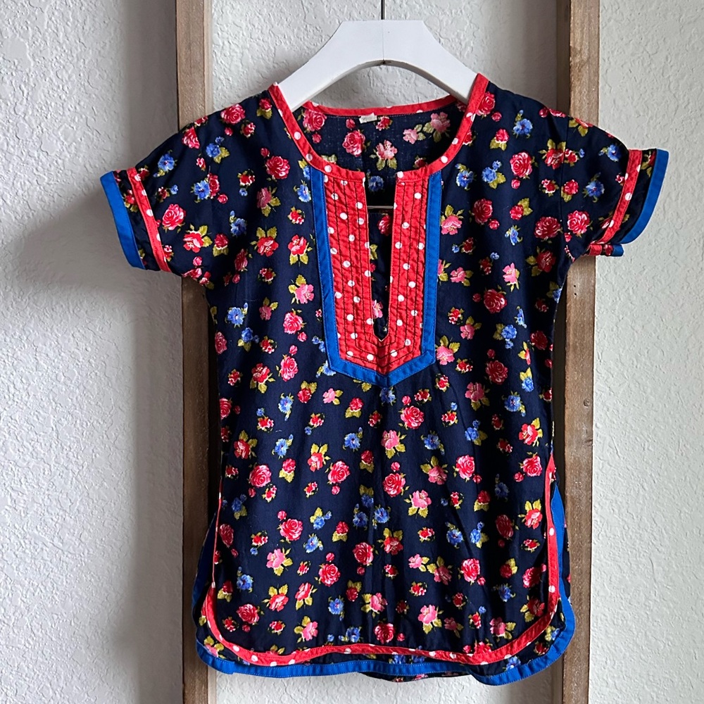 Handmade in India Floral dress sz: 4T